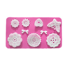 Free freight cooking tools lace shape silicone fondant mould chocolate candy cake decoration resin mold decoration F0411 2024 - buy cheap