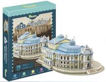 Candice guo 3D puzzle paper Ukraine Buliding model Odessa Opera And Ballet Theatre toy baby gift world's great architecture 1pc 2024 - buy cheap