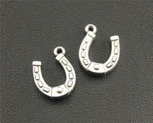 30pcs  Silver Color horseshoe Charm Pendant DIY Necklace Jewelry Findings 12x15mm A1369 2024 - buy cheap