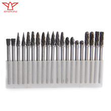 20 PCS 3*4mm Rotary Burrs Tungsten steel Solid Carbide Burrs  Nail Drill dremel  Wood Cutter Dremel Abrasive Tools 2024 - buy cheap