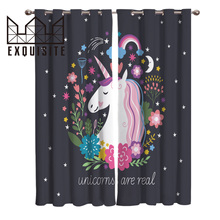 Exquisite House Customized Curtains Pure And Unicorn Polyester Window Curtains For Living Room Bathroom Kitchen Bedroom Drapes 2024 - buy cheap