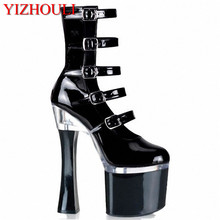 Модные пикантные женские ботинки на шнуровке с бантом, на каблуке 18 см; очень тонкие женские ботинки с низким подъемом; лакированные ботинки; обувь для демонстрации мотора 2024 - купить недорого