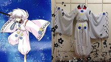 Anime InuYasha Hakudoshi Cosplay Costume set top+pants 11 2024 - buy cheap