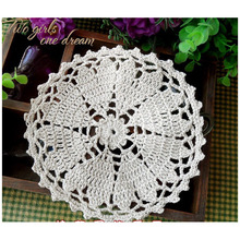 DIY Placemat Valentine's Day Hotel Dinner Decor Coaster Leaf Clover 16CM Handmade Crochet Table Lace Doily Cup Pad 30pcs/lot 2024 - buy cheap