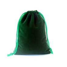 Atacado 50 pçs/lote Verde Sacos De Veludo 9x12 cm Pequena Jóia Charme Presentes Saco de Embalagem Bonito Presente de Veludo Com Cordão saco Bolsas 2024 - compre barato