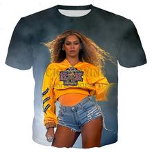 New fashion Beyonce hip hop style t shirt men women 3D printed novelty summer tops 2024 - compre barato
