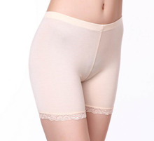 Pantalones cortos de encaje de seguridad para mujer, Shorts elásticos de talla grande, M-3XL, sin costuras 2024 - compra barato