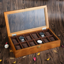 New 2021 Wooden Watch Boxes Case Mechanical Watch Organizer With Glass Window Women Jewelry Storage Gift Boxes 2024 - buy cheap