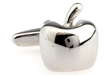 Lepton abotoaduras personalizadas, 1 par de abotoaduras masculinas estilo apple com design simples e cobre, promoção frete grátis 2024 - compre barato