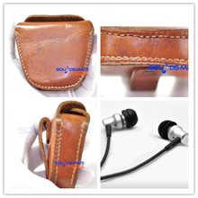 Ao ar livre maleta bolsa para Hifiman RE400 RE600 RE300 ES100 A I H In Ear Headphone EarBud de couro Natural por artesanal 2024 - compre barato