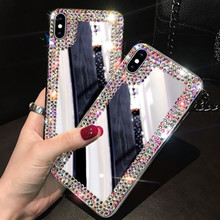 Funda con diamantes de imitación para Oppo Realme 3, 3 pro, 5, 5pro, Realme X, F9, C2, ACK F11 Pro, cristal templado, Mirror, Fancy Girly, phone, Kilifi 2024 - compra barato