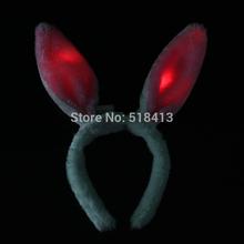 Gags & Practical Jokes Luminous Rabbit Ear Head Band Headwear Flash Color Rabbit Ears Sing Flicker 2021 2024 - buy cheap