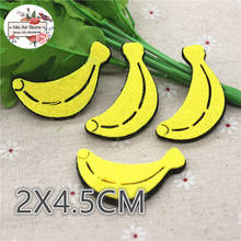 2x4.5CM Non-woven patches fruit banana Felt Appliques for clothes Sewing Supplies diy craft ornament 2024 - buy cheap