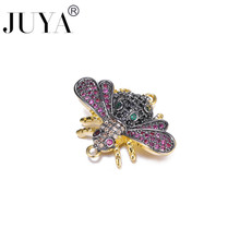 New 2019 DIY Women Men Jewelry Making Findings Micro Pave Colorful Crystals Charms Insect Bee Butterfly Connectors Accessories 2024 - buy cheap