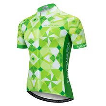 2019 Camisa Dos Homens camisa de ciclismo Bicicleta jersey MTB Equipe Maillot ciclismo Tops jaqueta de Corrida De Bicicleta de estrada roupas de verão verde vermelho 2024 - compre barato