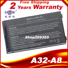 Laptop battery For Asus A32-A8 N81 F8SV X81S F8V A8J A8E X83V Z99 70-NF51B1000 90-NF51B1000 90-NF51B1000Y 2024 - buy cheap