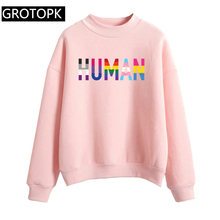 HUMAN LGBT PRIDE LESBIAN FUNNY SCFI BIRTHDAY PRESENT GIFT GAY RAINBOW Print Hoody Ladies Long Sleeve Hoodies Women Coat 2024 - buy cheap