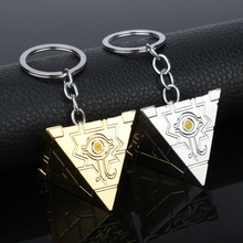 dongsheng 3D Yu-Gi-Oh Keychain Anime Yugioh Millenium Key Chains Toy Yu Gi Oh Cosplay Pyramid Egyptian Eye Of Horus Key Ring 2024 - buy cheap