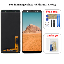 6.0" LCD Display For Samsung Galaxy A6 Plus 2018 A6+ A605fd A605 LCD Display Touch Screen Digitizer Glass Assembly 2024 - buy cheap