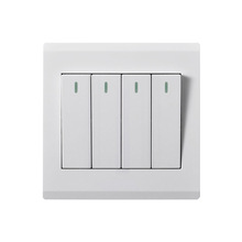 Interruptor de pared eléctrico de 1/2/3/4 entradas y 2 vías, pulsador blanco para PC, con marco de Panel, lámpara, Panel de interruptor de encendido/apagado 2024 - compra barato