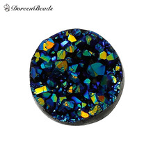 DoreenBeads Drusy /Drusy Resin Cabochon Findings Round Royal Blue AB Color 12mm Dia,50 PCs (B42575) 2024 - buy cheap