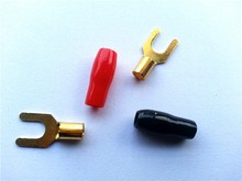 10PCS Solderless Eico Amp Speaker Banana Spade terminal connector Plug Gold Plated 2024 - buy cheap