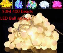 Fairy best 50m 400 twinkling LED ball string christmas lights new year holiday party wedding luminaria decoration Garland lamps 2024 - buy cheap