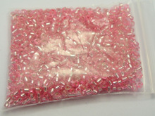 800 Pink Silver-Lined Glass Seed Beads Rondelle 4mm (6/0) 2024 - buy cheap