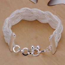 925 jewelry silver plated  jewelry bracelet fine fashion rose bracelet top quality wholesale and retail SMTH253 2024 - buy cheap