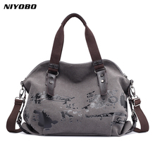 Niyobo designer 2018 bolsa carteiro feminina, bolsa tote de lona feminina, fashion, flores, bolsa de ombro feminina 2024 - compre barato