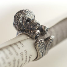Anel de poodle ajustável vintage, anel de marca de alta qualidade esculpido para homens e mulheres, joias para descanso 2024 - compre barato