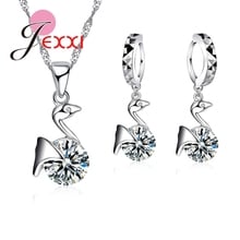 Party Cool Jewelry Sets Funny Animal Design Pendant&Earrings  Hot Sale 925 Sterling Silver Cubic Zircon Necklace Set 2024 - buy cheap