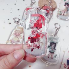 Japan Anime My Hero Academia Midoriya Izuku Asui Tsuyu Cosplay Figure Wishing Bottle Acrylic Keychain Bag Pendant Keyring Gifts 2024 - compre barato