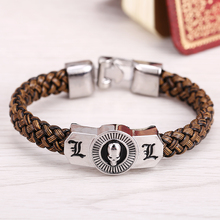 Movie&Anime Death Note Leather bracelet men Woven Punk Cosplay Accessories bracelets gifts Bangle New bracelets RB-86 2024 - buy cheap