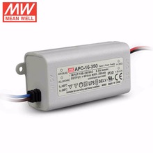 Mean Well APC-16-350 16W 12-48V 350mA  LED Waterproof Driver, Single Output Switching Power Supply 2024 - buy cheap