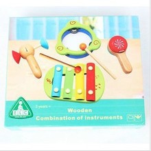 Elc brinquedo estourado tambor castanet batir piano, percussão de madeira instrumento musical conjunto brinquedos de bebê 2024 - compre barato