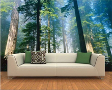 Beibehang-decoración moderna para el hogar, papel pintado con foto 3d de paisaje natural, Fondo de TV de bosque original, papel tapiz de pared para paredes 3 d 2024 - compra barato