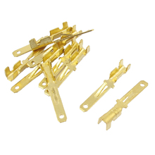 Male Spade Crimp Terminals Wiring Connectors, 2.8 mm, Gold Tone, 10 Piece 2024 - buy cheap