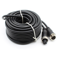 Cable de extensión de vídeo para coche, dispositivo de 4 pines para cámara de visión trasera CCTV, camión y remolque, 30 pies y 10M 2024 - compra barato