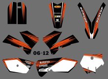 New  (0557 Orange&Black ) TEAM GRAPHICS&BACKGROUNDS DECALS STICKERS Kits For KTM SX 85 2006 2007 2008 2009 2010 2011 2012 2024 - buy cheap