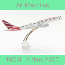 16CM 1:400 Scale Airbus A350 Airlines Model Alloy Air Mauritius Airlines Aircraft Plane Collection Kids Children Collections 2024 - buy cheap