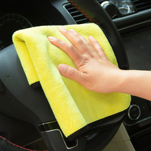 30*40 см полотенца для мытья машины Автомойка уход, полировка плюшевые микрофибры чистки автомобиля полотенце для мойки и сушки прочная широкая плюшевая Полиэстеровая 2024 - купить недорого