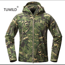 New outdoor TAD men's tactical soft shell jacket waterproof shark skin combat hunting suit camping hiking jacket 2024 - buy cheap