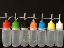 Garrafas de agulha de plástico com conta-gotas, 150 pçs, 15ml pe, garrafas de agulha de metal com parafuso, 15ml, garrafa plástica vazia 2024 - compre barato