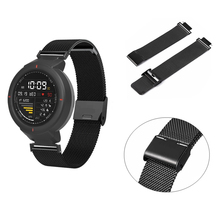 Pulseira de aço inoxidável para amazfit verge, pulseira de metal esportivo, acessórios de pulseira para xiaomi huami amazfit verge 3 2024 - compre barato