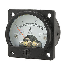 AC 0-3A Round Analog Panel Meter Current Measuring Ammeter Gauge Black 2024 - buy cheap