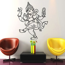 YOYOYU Wall Decal Bohemian Elephant Vinyl Wall Stickers Funny Dancing Animal Special Design Yoga Studio Home Decor InteriorW-470 2024 - buy cheap