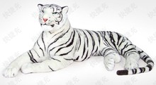 huge 155cm lying white tiger plush toy prone tiger doll throw pillow , birthday gift t8875 2024 - buy cheap