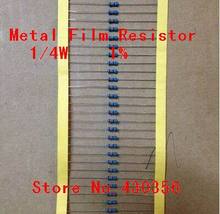 Free Shipping   100pcs/lot  0.25W  Metal Film Resistor  +-1%  1K ohm 1/4W 2024 - buy cheap