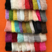 40cm *160cm Solid Shaggy Faux Fur Fabric long Pile Fur Costumes Crafts DIY Imitation mink Fur Knit Fabric Artificial Fabric 2024 - buy cheap